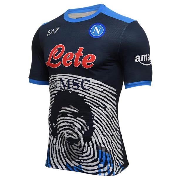 Trikot Napoli Edición Oscuro Maradona 2021-22 Oscuro Blau